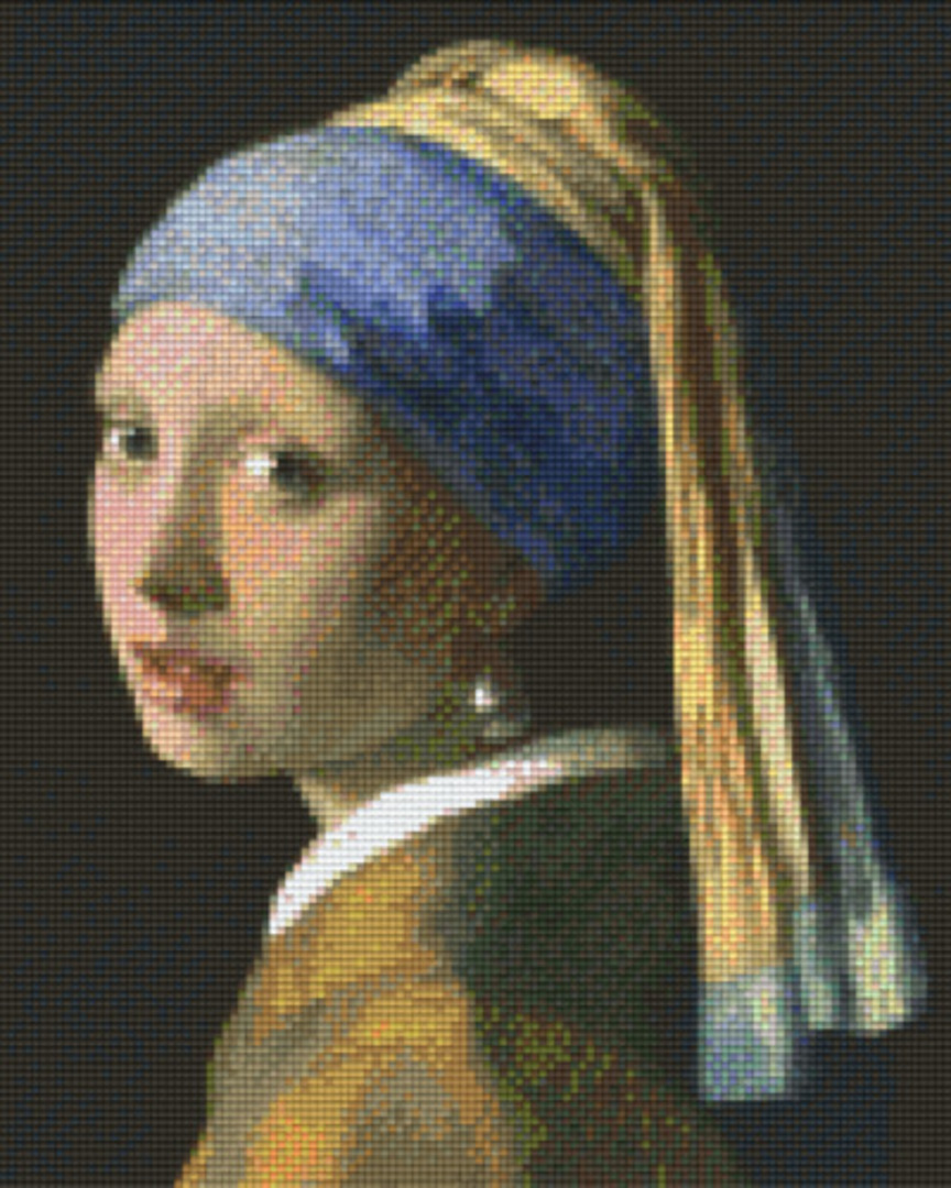 Girl With A Pearl Earrings Nine [9] Baseplates PixelHobby Mini- mosaic Art Kit image 0
